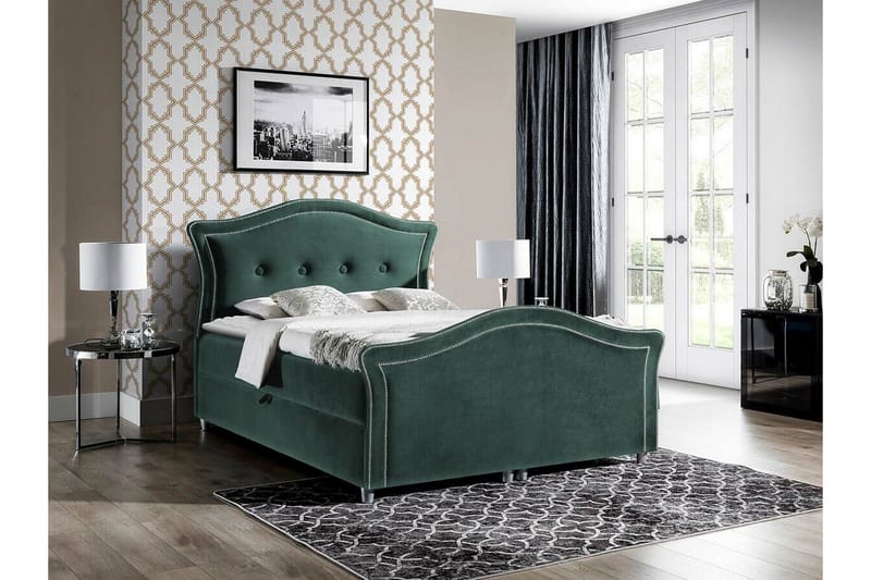 Sängram Boisdale 160x200 cm - Grøn - Sengeramme & sengestamme