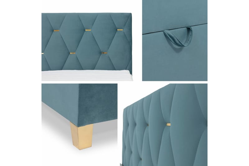 Sängram Boisdale 180x200 cm - Beige - Møbler - Senger - Sengeramme & sengestamme