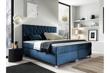 Sängram Boisdale 180x200 cm - Mørkeblå - Møbler - Senger - Sengeramme & sengestamme