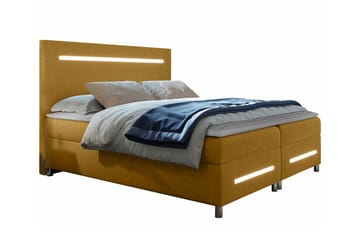 Sängram Boisdale 180x200 cm - Mørkegul - Møbler - Senger - Sengeramme & sengestamme