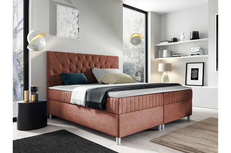 Sängram Boisdale 180x200 cm - Rosa - Møbler - Senger - Sengeramme & sengestamme