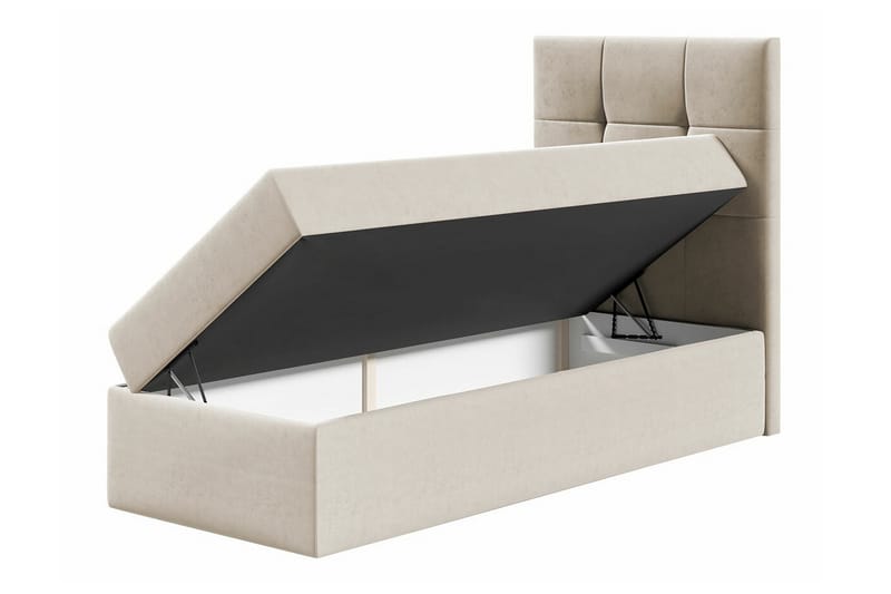 Sängram Boisdale 80x200 cm - Beige Krem - Møbler - Senger - Sengeramme & sengestamme