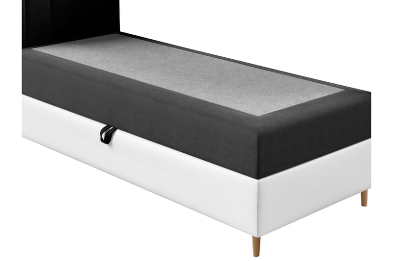 Sängram Boisdale 80x200 cm - Gul/Hvit - Møbler - Senger - Sengeramme & sengestamme