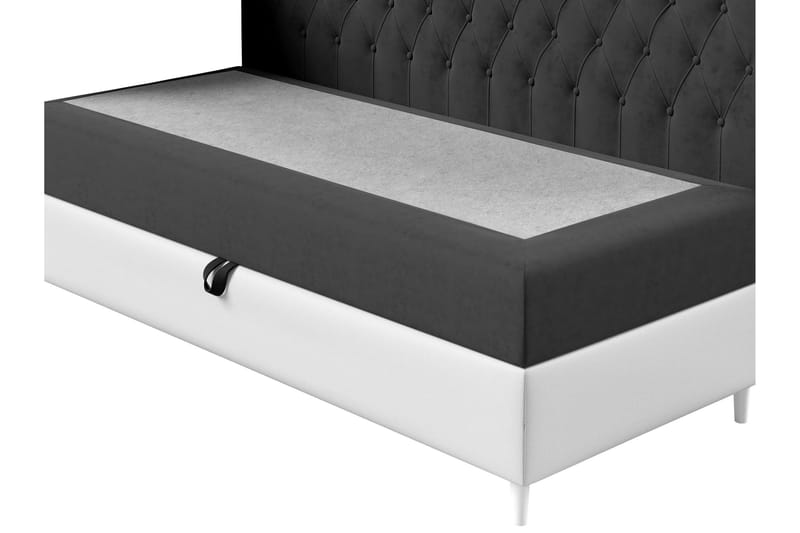 Sängram Boisdale 80x200 cm - Gul/Hvit - Møbler - Senger - Sengeramme & sengestamme