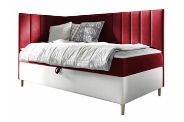 Sängram Boisdale 80x200 cm - Rød/Hvit - Møbler - Senger - Sengeramme & sengestamme