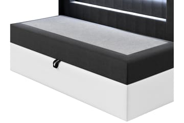 Sängram Boisdale 80x200 cm - Rød/Hvit - Møbler - Senger - Sengeramme & sengestamme