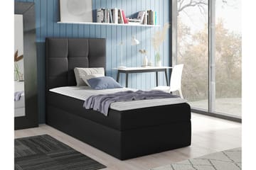 Sängram Boisdale 80x200 cm - Svart - Møbler - Senger - Sengeramme & sengestamme