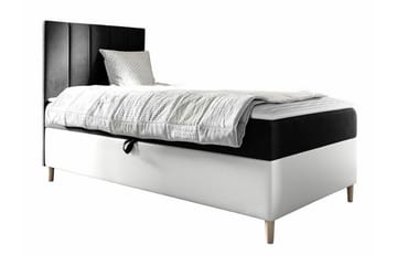 Sängram Boisdale 80x200 cm - SvartHvit - Møbler - Senger - Sengeramme & sengestamme