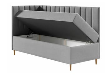 Sängram Boisdale 80x200 cm - SvartHvit - Møbler - Senger - Sengeramme & sengestamme