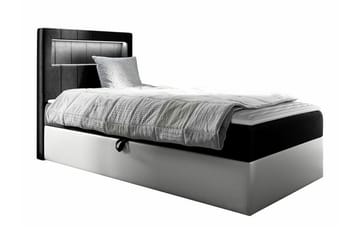 Sängram Boisdale 80x200 cm - SvartHvit - Møbler - Senger - Sengeramme & sengestamme