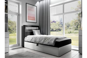 Sängram Boisdale 80x200 cm - SvartHvit - Møbler - Senger - Sengeramme & sengestamme