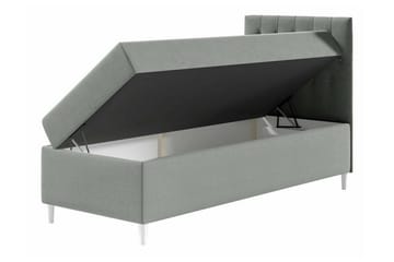 Sängram Boisdale 80x200 cm - Svart/Hvit - Møbler - Senger - Sengeramme & sengestamme