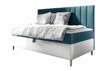 Sängram Boisdale 80x200 cm - Turkis/Hvit - M�øbler - Senger - Sengeramme & sengestamme