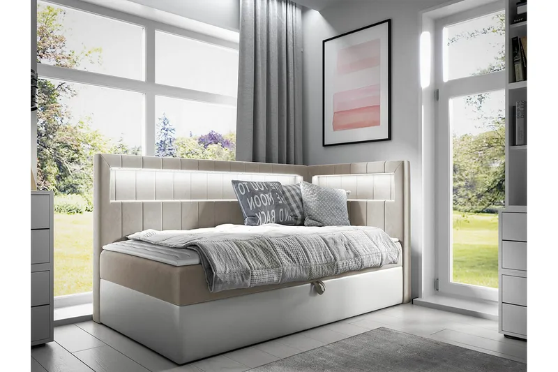 Sängram Boisdale 90x200 cm - Møbler - Senger - Sengeramme & sengestamme