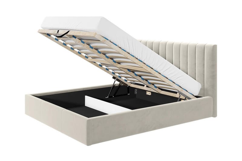 Sängram Derry 160x200 cm - Blå - Møbler - Senger - Sengeramme & sengestamme