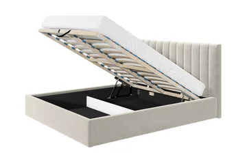 Sängram Derry 160x200 cm - Grå - Møbler - Senger - Sengeramme & sengestamme