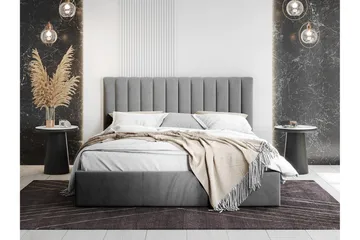 Sängram Derry 160x200 cm - Grå - Møbler - Senger - Sengeramme & sengestamme