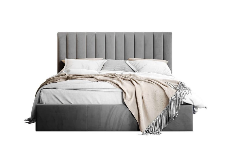 Sängram Derry 160x200 cm, Grå