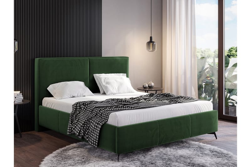 Sängram Derry 160x200 cm - Grøn - Sengeramme & sengestamme