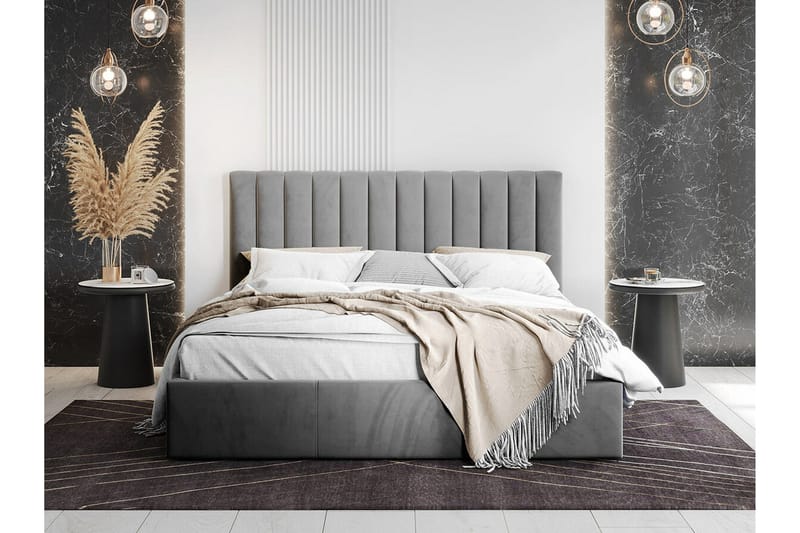 Sängram Derry 180x200 cm - Grå - Møbler - Senger - Sengeramme & sengestamme