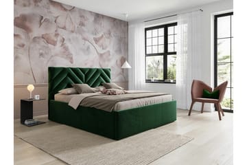 Sängram Derry 180x200 cm - Mørkegrønn - Møbler - Senger - Sengeramme & sengestamme