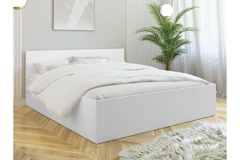 Sängram Kintore 160x200 cm - Hvid - Sengeramme & sengestamme
