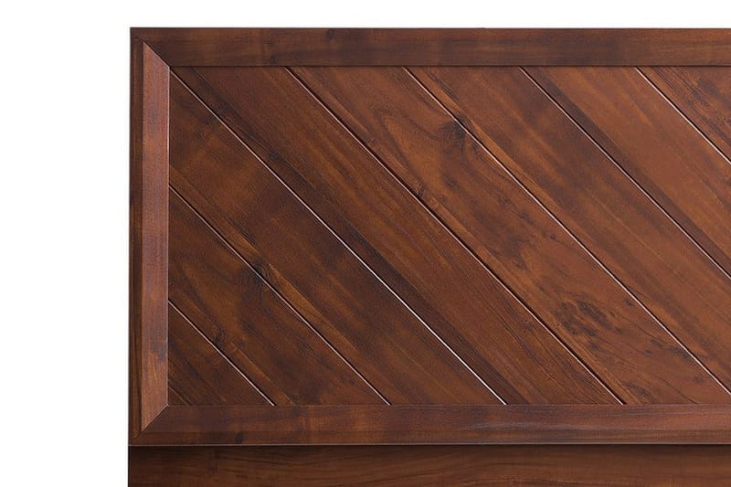 Saraly Sengeramme med Sengegavl 180x200 cm i Tre med Valnøttutseende - Brun - Møbler - Senger - Sengeramme & sengestamme
