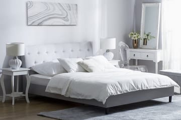 Saverne Dobbeltseng 140 | 200 cm - Grå - Møbler - Senger - Sengeramme & sengestamme