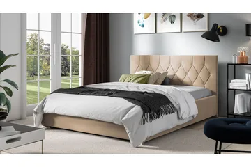 Seng 127x222 cm - Beige - Møbler - Senger - Sengeramme & sengestamme