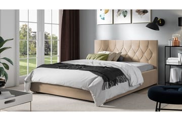Seng 147x222 cm - Beige - Møbler - Senger - Sengeramme & sengestamme