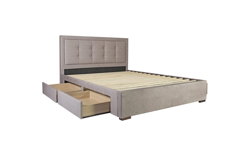 Seng DUKE med 4 skuffer 160x200cm uten madrass - Møbler - Senger - Sengeramme & sengestamme