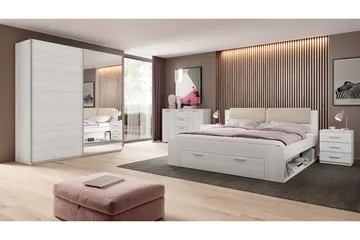 Sengeramme 180x200 cm - Askegrå|Hvit - Møbler - Senger - Sengeramme & sengestamme