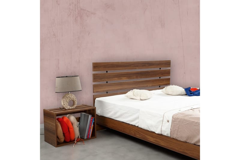 Sengeramme Fugaza 165x205 cm - Mørkebrun - Møbler - Senger - Sengeramme & sengestamme