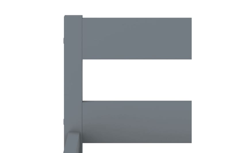 Sengeramme grå heltre furu 100x200 cm - Grå - Sengeramme & sengestamme