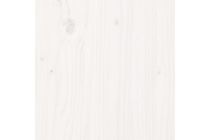Sengeramme hvit heltre furu 200x200 cm - Hvit - Sengeramme & sengestamme