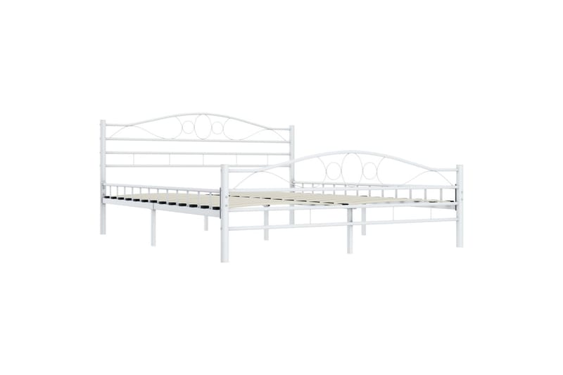 Sengeramme hvit metall 180x200 cm -   - Sengeramme & sengestamme