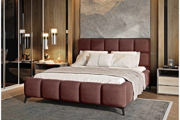 Sengeramme Kanika med Oppbevaring 140x200 cm - Rosa - Møbler - Senger - Sengeramme & sengestamme