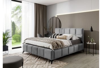 Sengeramme Kanika med Oppbevaring 160x200 cm - Grå - Møbler - Senger - Sengeramme & sengestamme