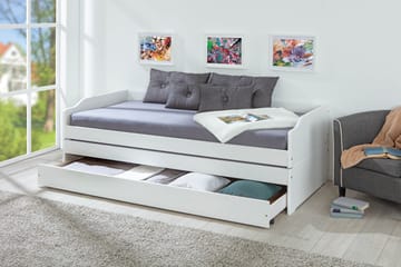 Sengeramme Lotar 90x200 - Hvit - Møbler - Senger - Sengeramme & sengestamme
