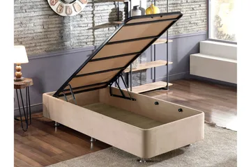 Sengeramme Misopa 100x200 cm - Lysebrun - Møbler - Senger - Sengeramme & sengestamme