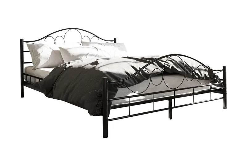 Sengeramme NOREMI 120x200, Svart