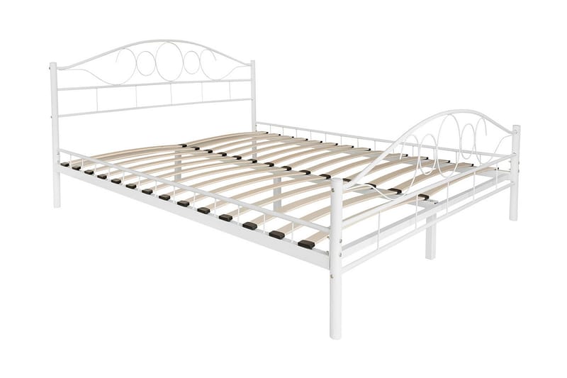 Sengeramme NOREMI 140x200 - Hvit - Møbler - Senger - Sengeramme & sengestamme