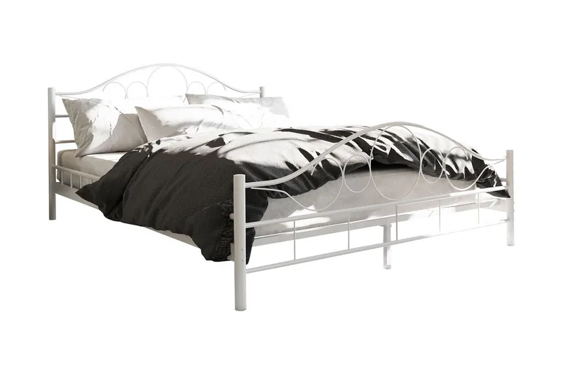 Sengeramme NOREMI 140x200, Hvit