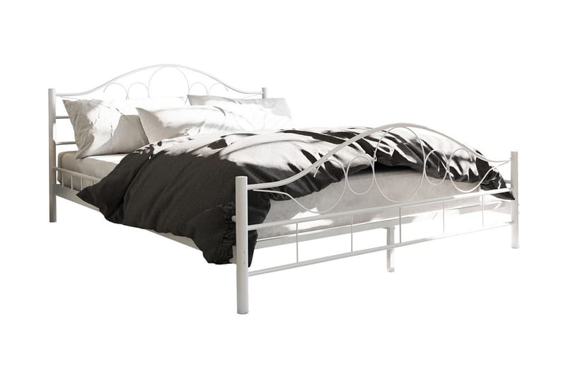 Sengeramme NOREMI 140x200, Hvit