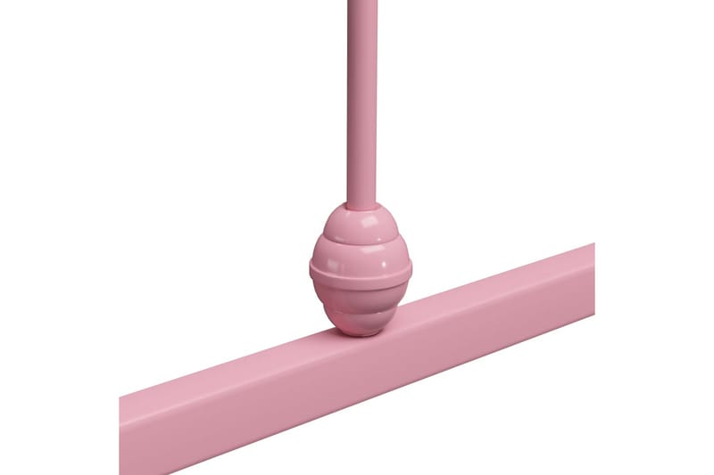 Sengeramme rosa metall 120x200 cm - Rosa - Sengeramme & sengestamme