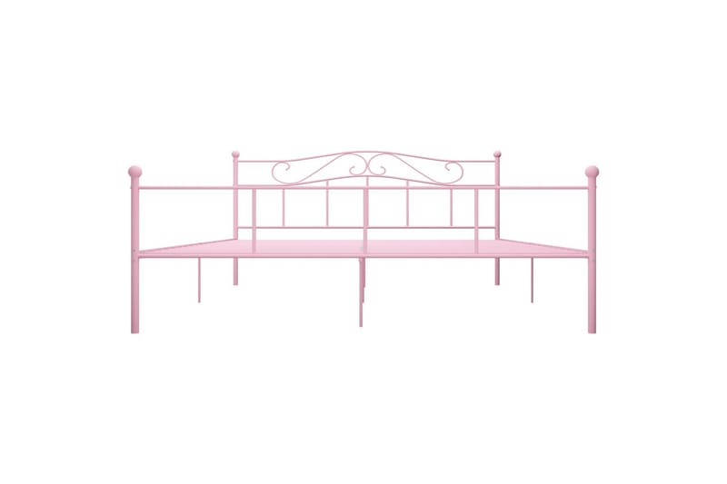 Sengeramme rosa metall 180x200 cm - Sengeramme & sengestamme