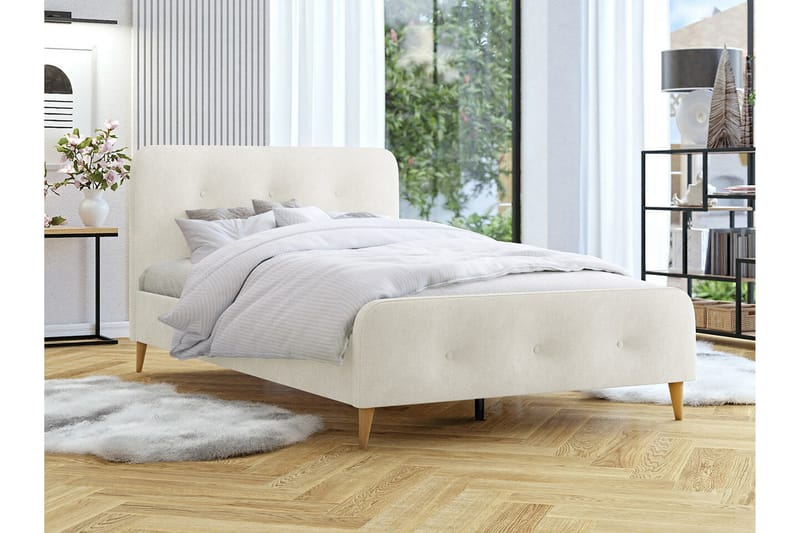 Sengestamme Montrase 140x200 cm - Cream - Sengeramme & sengestamme