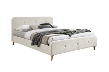 Sengestamme Montrase 160x200 cm - Cream - Møbler - Senger - Sengeramme & sengestamme