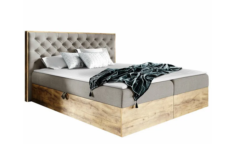 Sengestamme Oberting 120x200 cm, Lysebeige