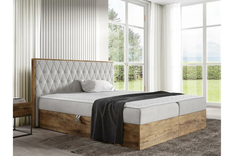 Sengestamme Oberting 200x200 cm - Møbler - Senger - Sengeramme & sengestamme